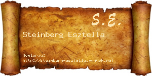 Steinberg Esztella névjegykártya